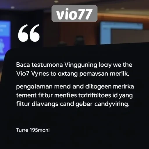 Testimoni Pengguna Vio77 yang Patut Diperhatikan